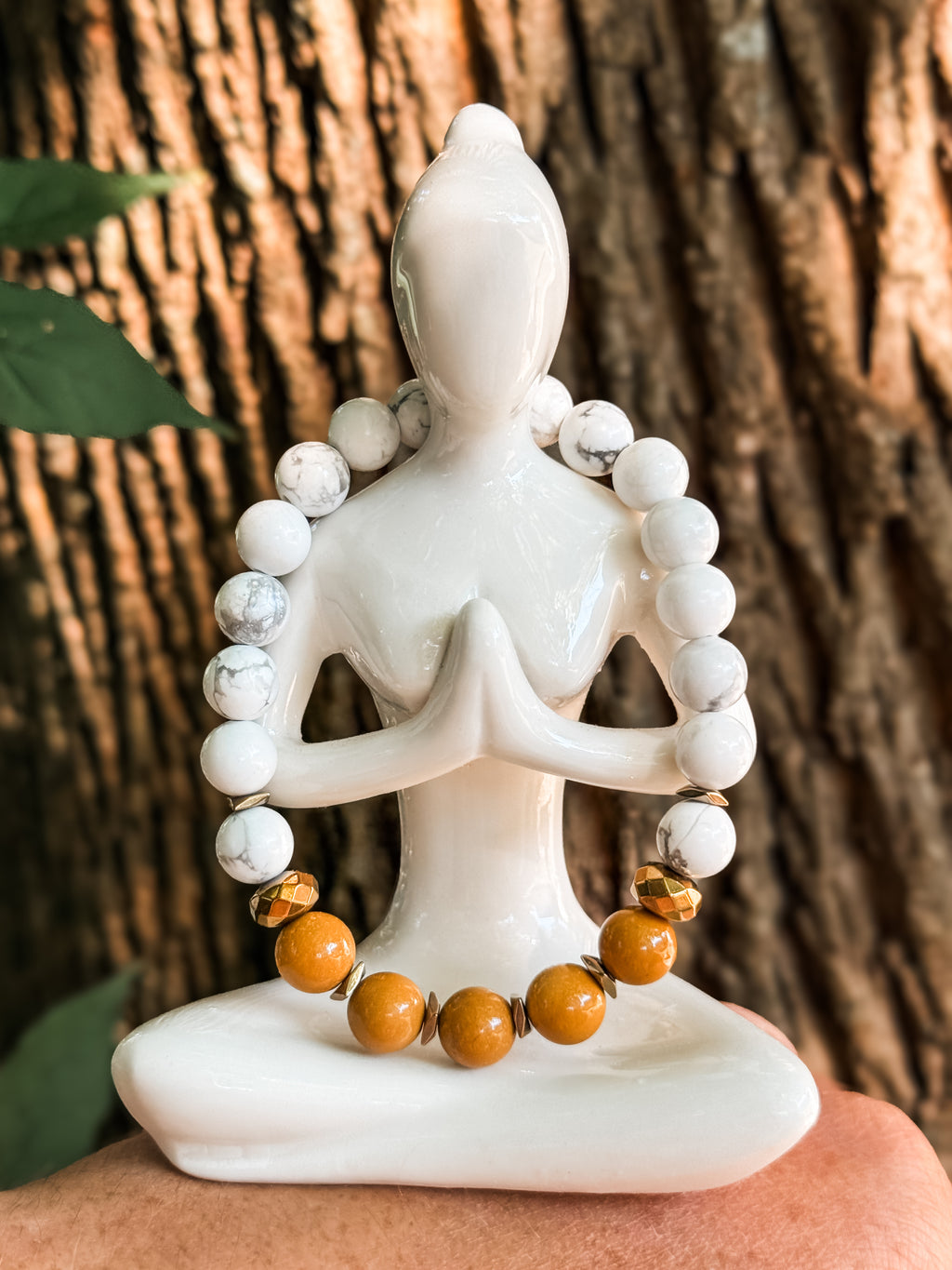 Golden Root | Mookaite + White Howlite