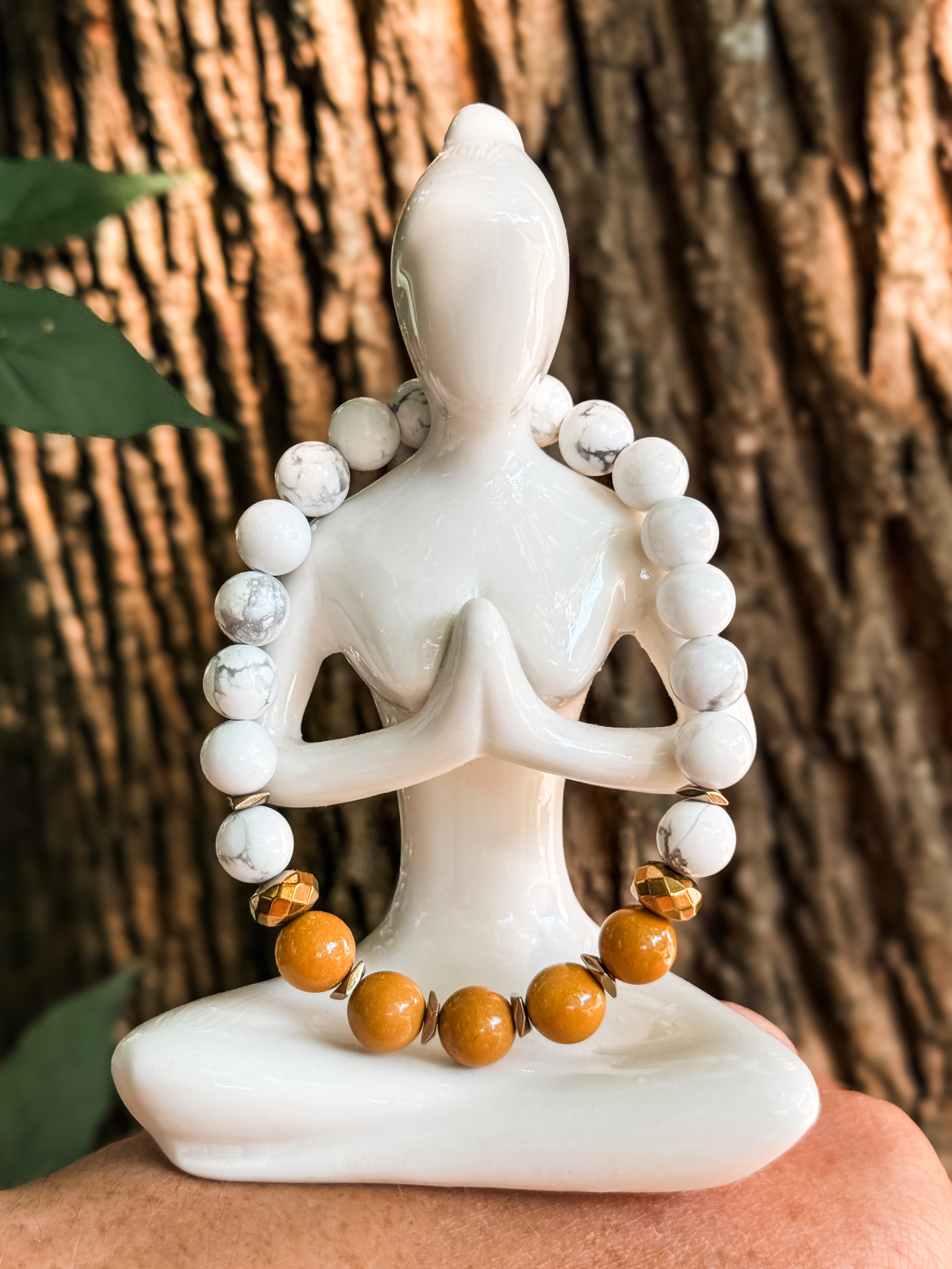 Golden Root | Mookaite + White Howlite